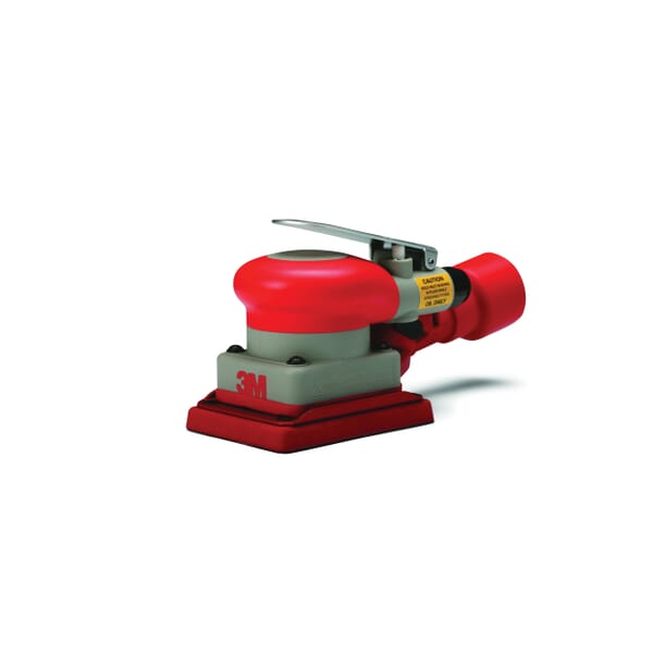 3M 7000045009 Central Vacuum Pneumatic Orbital Sander, 3 x 4 in Pad Rectangle Pad, 17 scfm Air Flow, 90 psi