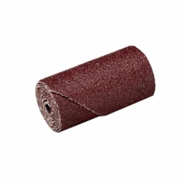 3M 7010299081 Full Tapered Cartridge Roll, 1/2 in Dia x 1-1/2 in OAL, 1/8 in Dia Pilot Hole, P100 Grit, Aluminum Oxide Abrasive