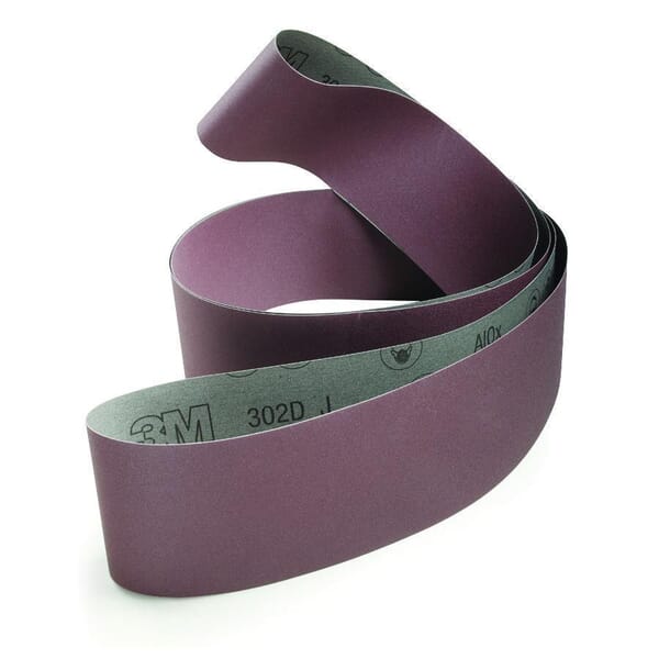 3M 7100043419 Narrow Cloth Belt, 3 in W Belt x 132 in L, P400 Grit, Extra Fine Grade, Cloth Backing