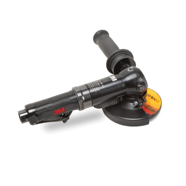 3M 7010298969 Regular Length Pneumatic Grinder, 4-1/2 to 5 in Dia Wheel, 1.5 hp