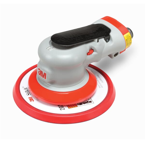 3M 7100069885 Non-Vacuum Pneumatic Orbital Sander, 6 in Pad, 17 scfm Air Flow