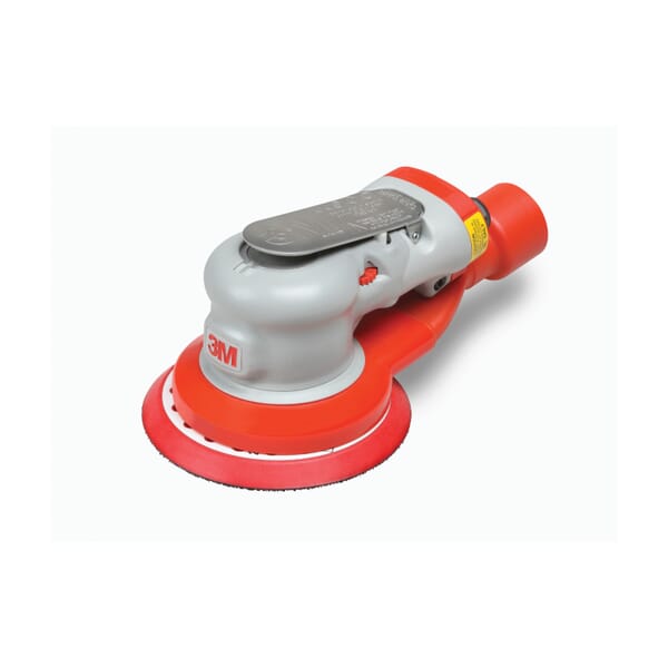 3M 7000119323 Central Vacuum Pneumatic Orbital Sander, 5 in Pad, 17 scfm Air Flow, 6 dB