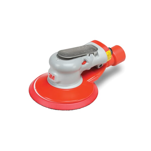 3M 7000119325 Central Vacuum Pneumatic Orbital Sander, 6 in Pad, 17 scfm Air Flow, 6 dB