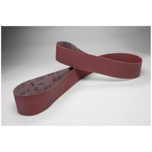 3M 7010326384 Narrow Cloth Belt, 6 in W Belt x 48 in L, 60 Grit, Medium Grade, Aluminum Oxide Abrasive, Cloth Backing