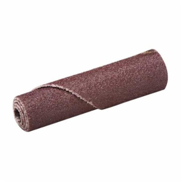 3M 7010294685 Coated Regular Cartridge Roll, 3/4 in Dia x 1-1/2 in OAL, 3/16 in Dia Pilot Hole, P120 Grit, Aluminum Oxide Abrasive