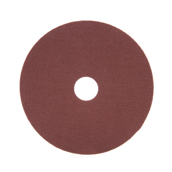 3M 7010361918 Close Coated Fibre Disc, 5 in Dia Disc, 7/8 in Center Hole, 100 Grit, Fine Grade, Aluminum Oxide Abrasive, Arbor Attachment