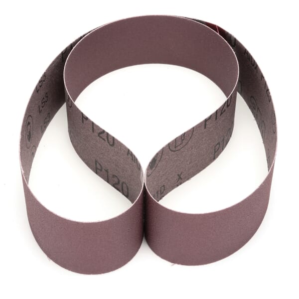 3M 7010326162 Narrow Cloth Belt, 2 in W Belt x 48 in L, P120 Grit, Fine Grade, Cloth Backing