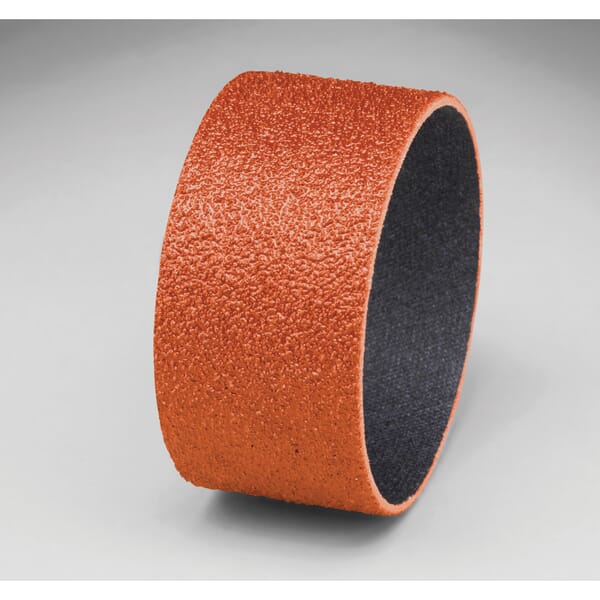 3M 7010309104 Spiral Band, 2 in Dia x 1 in L Band, 80 Grit, Medium Grade, Ceramic Abrasive
