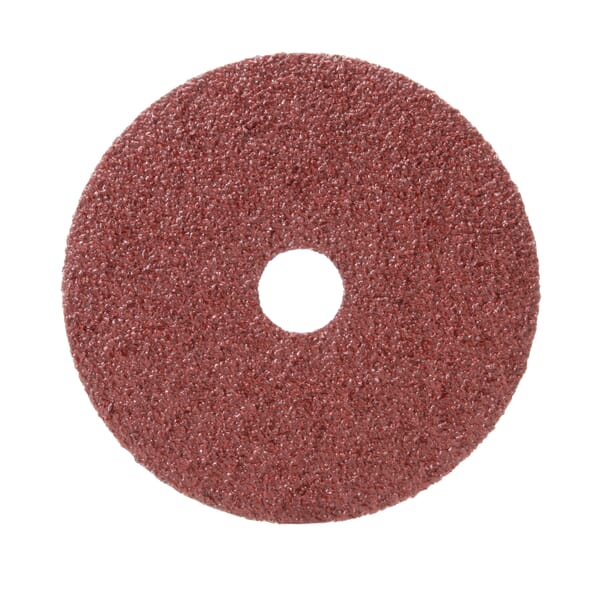 3M 7000118930 Close Coated Fibre Disc, 5 in Dia Disc, 7/8 in Center Hole, 24 Grit, Very Coarse Grade, Aluminum Oxide Abrasive, Arbor Attachment