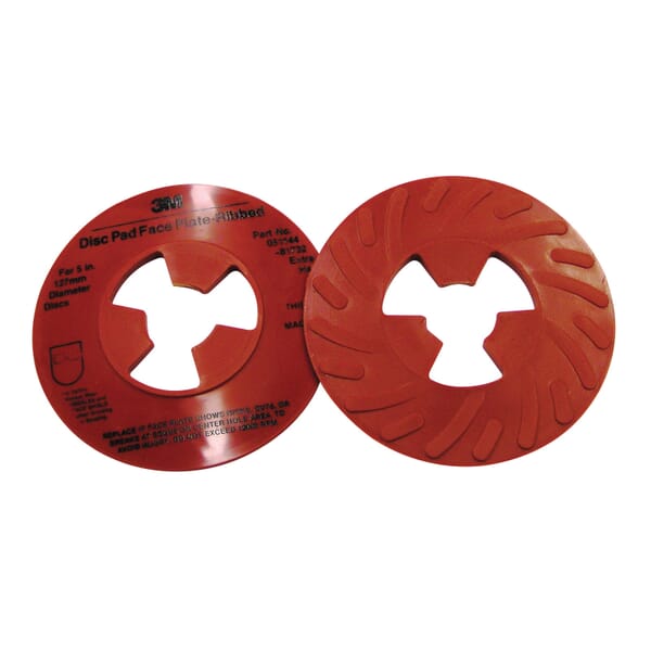 3M 7000120517 Extra Hard Density Ribbed Disc Pad Face Plate, 5 in W/Dia, For Use With 3MDisc Pad Hub, Right Angle Grinder and Rotary Sander
