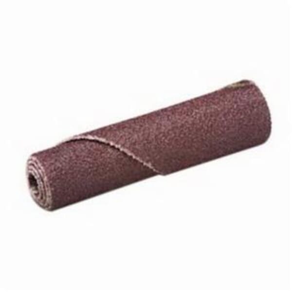 3M 7010327460 Cartridge Roll, 5/8 in Dia x 1-1/2 in OAL, 1/8 in Dia Pilot Hole, 80 Grit, Aluminum Oxide Abrasive