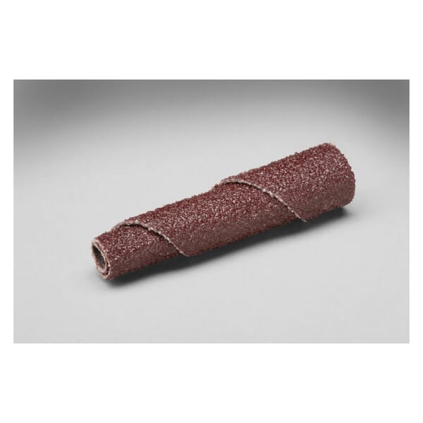 3M 7100085777 Full Tapered Cartridge Roll, 3/8 in Dia x 1-1/2 in OAL, 1/8 in Dia Pilot Hole, 60 Grit, Aluminum Oxide Abrasive