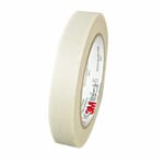 Scotch 7000005814 Cloth Tape, 66 ft L x 1/2 in W, 7 mil THK, Glass Cloth, Thermosetable Rubber Adhesive, White