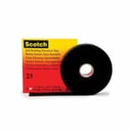 Scotch 7000138529 Splicing Tape, 30 ft L x 1-1/2 in W, 30 mil THK, Rubber, Black