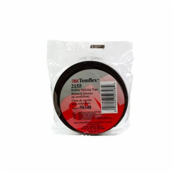 Temflex 7000089970 Splicing Tape, 22 ft L x 3/4 in W, 30 mil THK, Rubber, Black