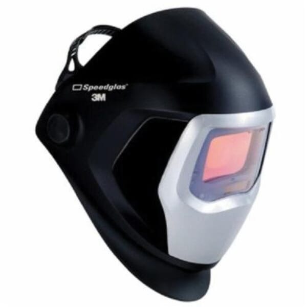 Speedglas 5113589356 9100 Series Welding Helmet, 5, 8 to 13 Lens Shade, Black/Silver, 2.8 x 4.2 in Viewing Area, Nylon, ANSI A87.1-2003, CSA Z94.3-2009