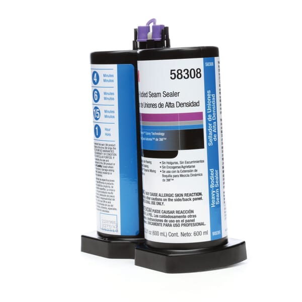 3M 7000045515 Heavy Bodied Seam Sealer, 600 mL Container, Paste Form, Black, 30 min Curing