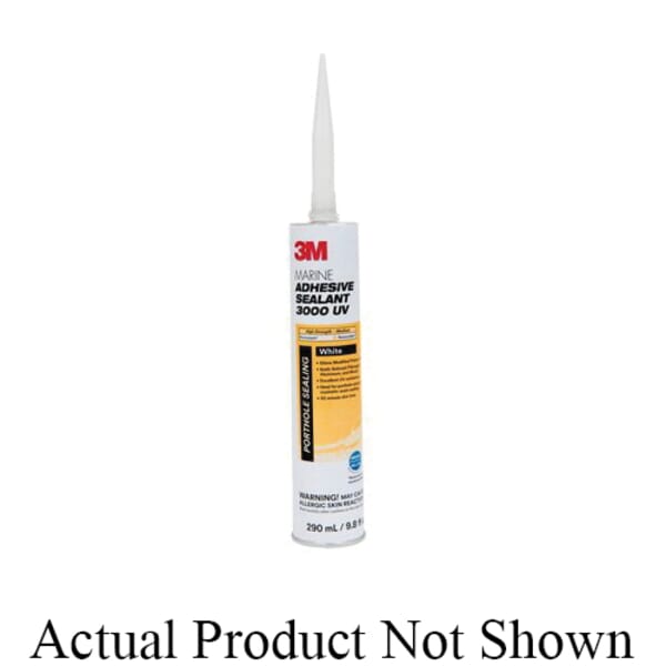 3M 7010330425 3000 UV Sealant, 290 mL Cartridge, White