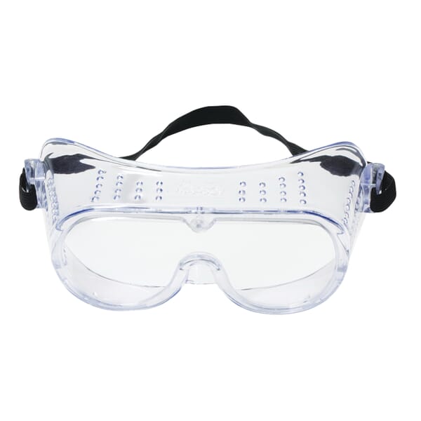 3M 7837162137 Economy Safety Goggles, Anti-Fog/Impact-Resistant/UV-Protective Clear, Yes % UV Protection, Elastic Strap, ANSI Z87.1-2015