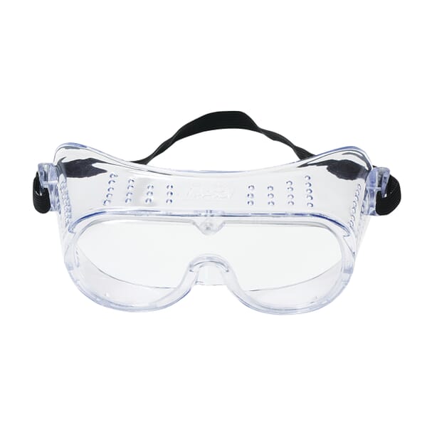 3M 7837162138 Economy Safety Goggles, Anti-Fog/Impact-Resistant/UV-Protective Clear, Yes % UV Protection, Elastic Strap, ANSI Z87.1-2015