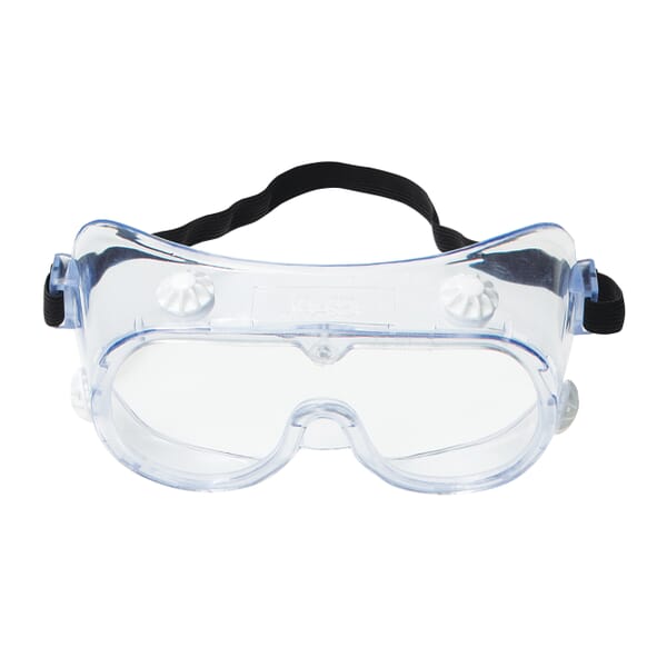 3M 7837162139 Economy Indirect Vent Standard Safety Goggles, Uncoated Clear Lens, Yes UV Protection, Elastic Strap, ANSI Z87.1-2003