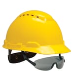 3M 7837166745 Lightweight Protective Eyewear Kit, Anti-Fog, Gray Lens, Wrap Around Frame, Black, Polycarbonate Frame, ANSI Z89.1-2010