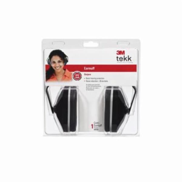 3M 7010300690 Earmuffs, 20 dB Noise Reduction, Black/White, Multi-Position Band Position