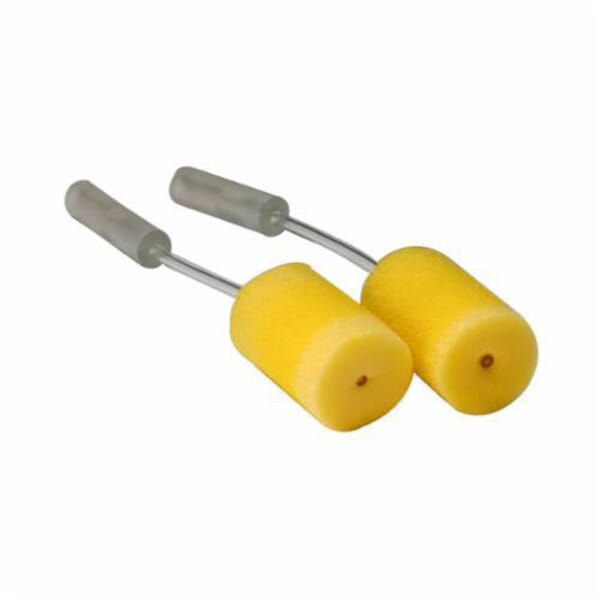 E-A-R 8052919079 TaperFit Probed Test Plug, Yellow, Polyurethane