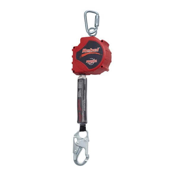 3M 7100157130 Rebel Lightweight Self-Retracting Lifeline, 310 lb Load, 20 ft L, ANSI A10.32, ANSI Z359.14 Class B, OSHA 1910.66, OSHA 1926.502