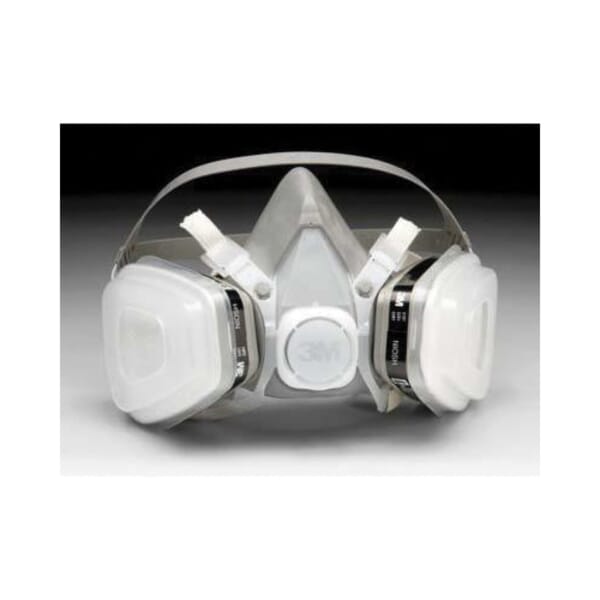 3M 7000052080 5000 Disposable Half Facepiece Respirator Assembly, M, Resists: Organic Vapors