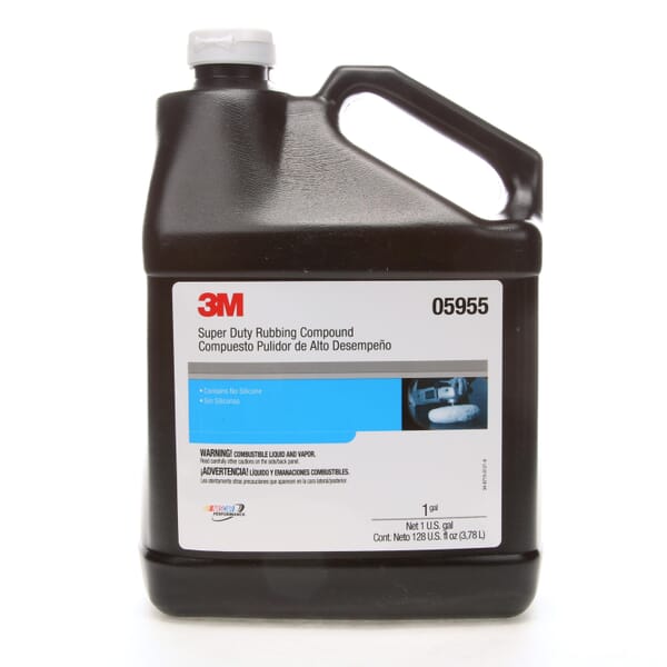 3M 7000000341 Super Duty Rubbing Compound, 1 gal Container, Tan, Ultra Fine Grade, 1000 Grit