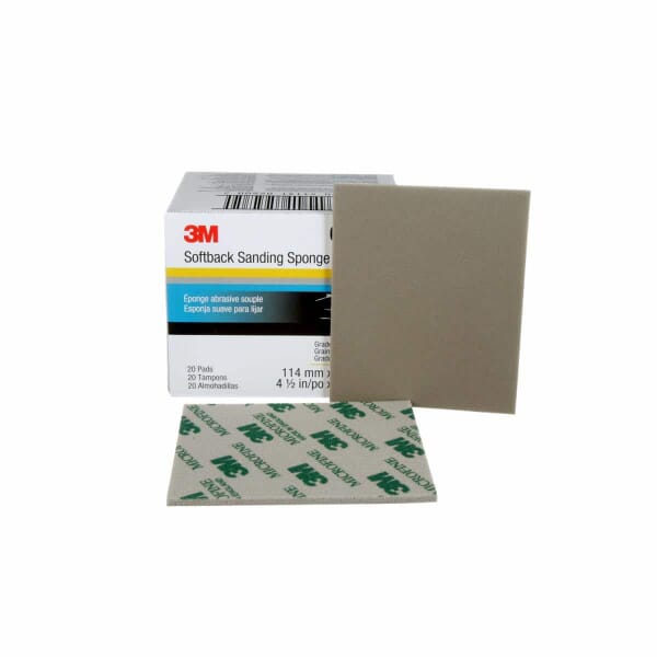 3M 7000000591 2600 Sponge, 5.5 in L 4.5 in W, 1200/1500 Grit, Ultra Fine Grade
