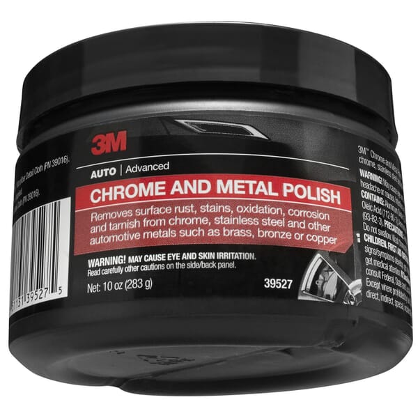 3M 7000000594 Chrome and Metal Polish, Bottle Container, Slight Ammonia Odor/Scent, Pink, Paste Form
