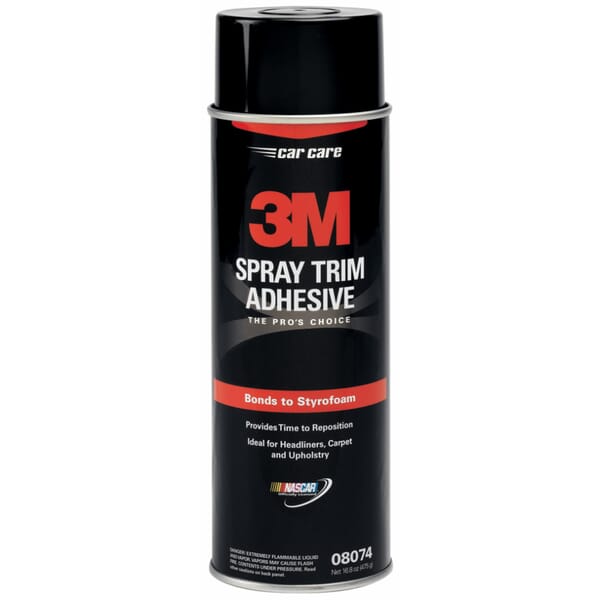 3M 7000000626 08074 Spray Adhesive, 16.8 oz Aerosol, Pale Yellow