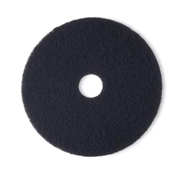 3M 7000000654 Productivity Floor Pad, 20 in, 175 to 600 rpm Speed, Nylon, Black