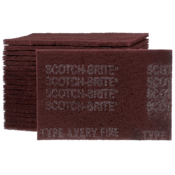 3M 7000000728 HP-HP 7447 Pad, 9 in L, 6 in W/Dia, Very Fine Grade, Aluminum Oxide Abrasive