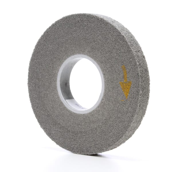 3M 7000000738 XL-WL Convolute Wheel, 8 in Dia Wheel, 3 in Center Hole, 1 in W Face, Fine Grade, Silicon Carbide Abrasive