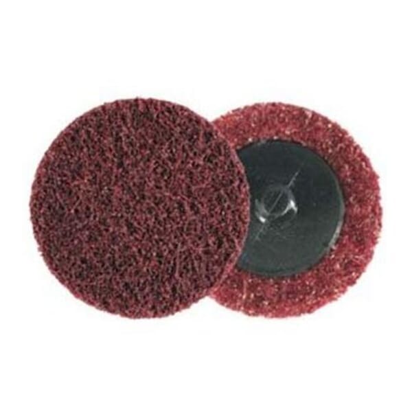 3M 7000000751 SC SE Durable Non-Woven Surface Conditioning Disc, 2 in Dia Disc, Medium Grade, Aluminum Oxide Abrasive, Type TR Attachment