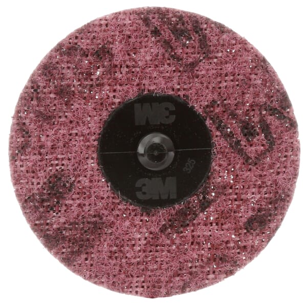 3M 7000000755 SC SE Durable Non-Woven Surface Conditioning Disc, 3 in Dia Disc, Medium Grade, Aluminum Oxide Abrasive, Type TR Attachment