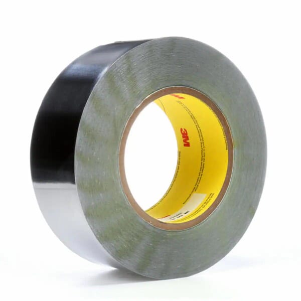 3M 7000001315 420 Conformable Foil Tape, 36 yd L 2 in W, 6.8 mil THK, Rubber Adhesive, Lead Foil Backing, Silver