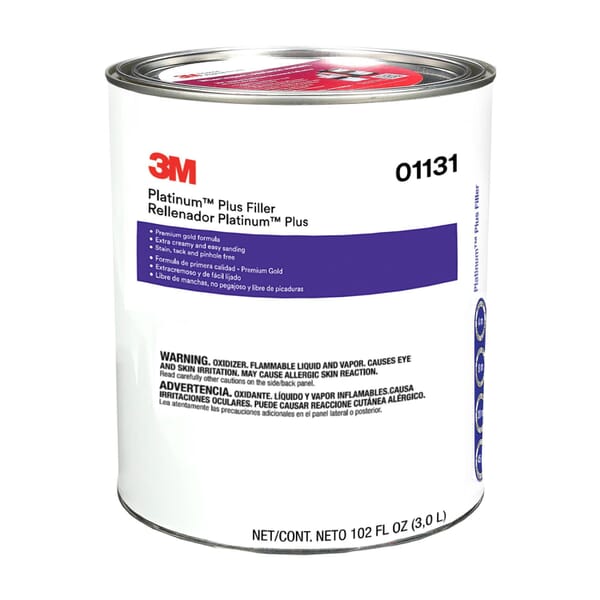 3M 7000001498 Platinum Plus Filler, 1 gal Container