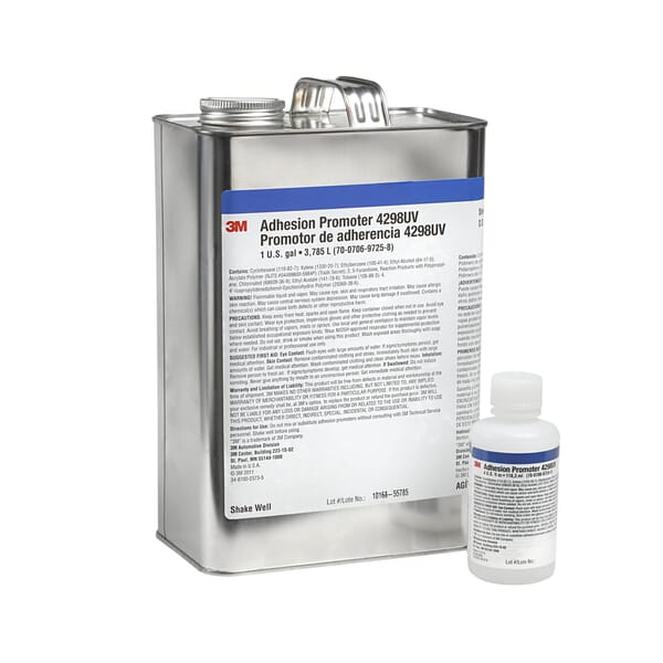 3M 7000002017 4298UV Adhesion Promoter, 1 gal Container Can Container