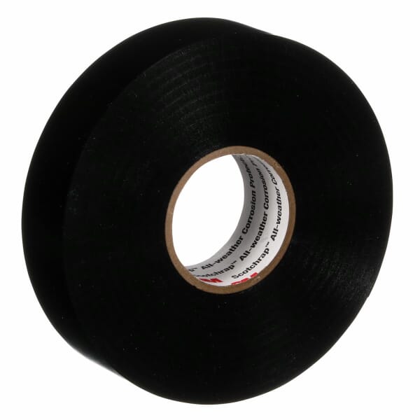 3M 7000005811 50UP Corrosion Protection Tape, 100 ft L 1 in W, 0.1 in THK, Rubber Adhesive, Polyvinyl Chloride Backing, Black