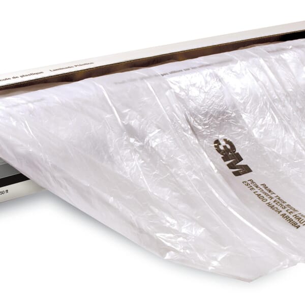 3M 7000028280 Plastic Sheeting, 400 ft L x 12 ft W, Polyethylene