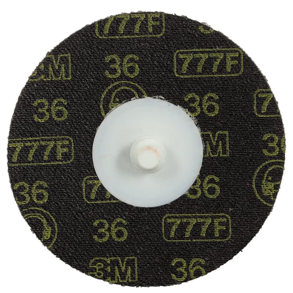 3M 7000028339 777F Disc, 3 in Dia Disc, 36 Grit, Ceramic Abrasive, TR Attachment
