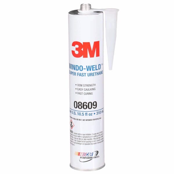 3M 7000028403 8609 Adhesive, 10.5 fl-oz Cartridge, Black, 24 hr Curing