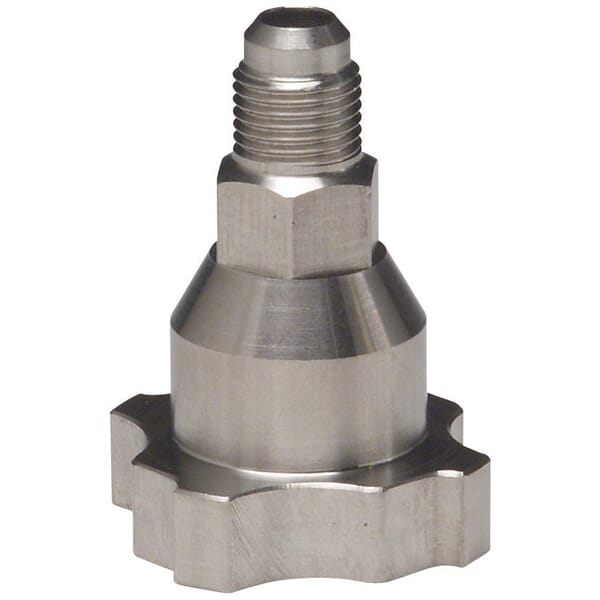 3M 7000028416 Type 12 Adapter, For Use With 3M Paint Preparation System, 10 mm ID, Stainless Steel