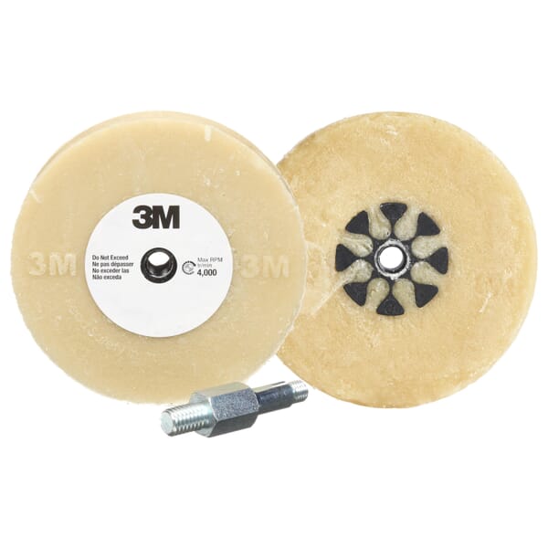 3M 7000028551 Medium Density Threaded Stripe Off Wheel
