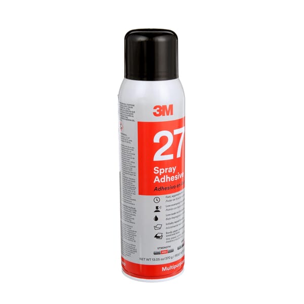 3M 7000028596 27 Multipurpose Spray Adhesive, 16 fl-oz, Transparent