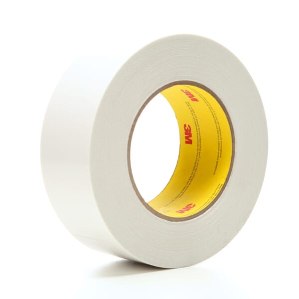 3M 7000029049 9738 Double Coated Tape, 60.15 yd L 1.9 in W, 4.3 mil THK, Acrylic Adhesive, Tissue Backing, Transparent